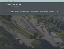 Tablet Screenshot of crystallakefisheries.com